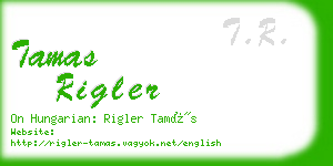 tamas rigler business card